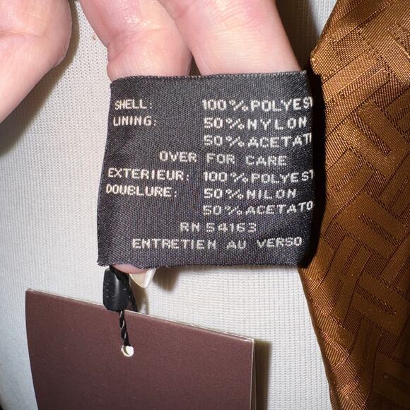 Cole Haan Double Layer Lightweight Rain / Trench Sz L NWT AND C.H. Hanging bag!! - Picture 6 of 13